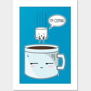 Marshmallow and Cup Posters and Art